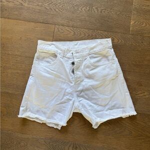 Brandy Melville White Denim Cutoff Shorts